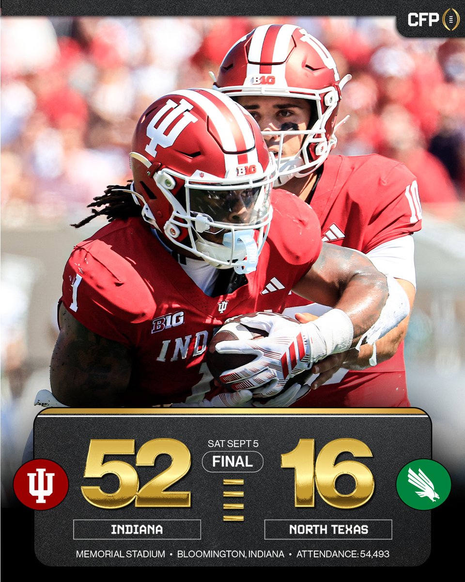 CFBPlayoff's tweet photo. The defending CFP National Champions are off and running this season‼️

#CFP https://t.co/pQBHWPK1AT