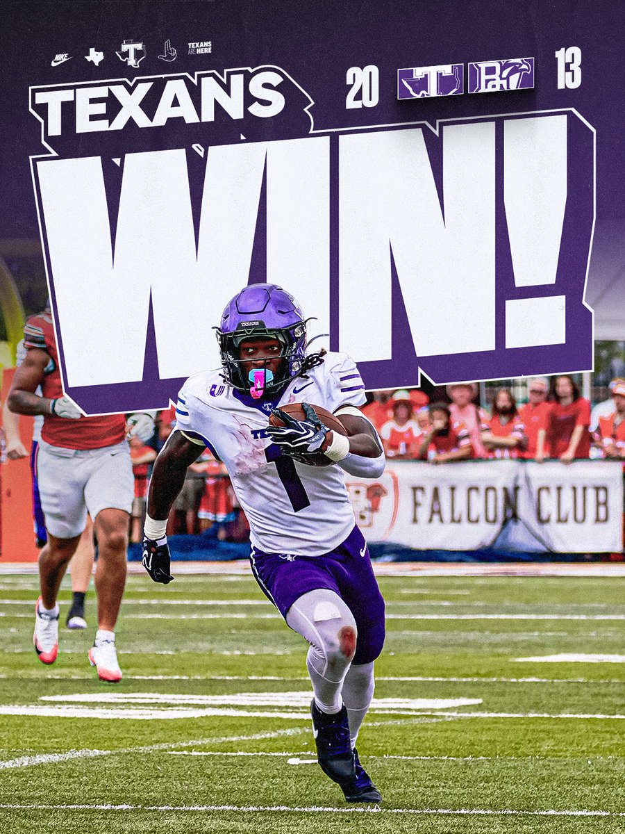 TarletonFB's tweet photo. Another FBS opponent? No problem 😈

ALL THE TEXANS DO IS WIN 🗣️ https://t.co/zto9TqkLlk