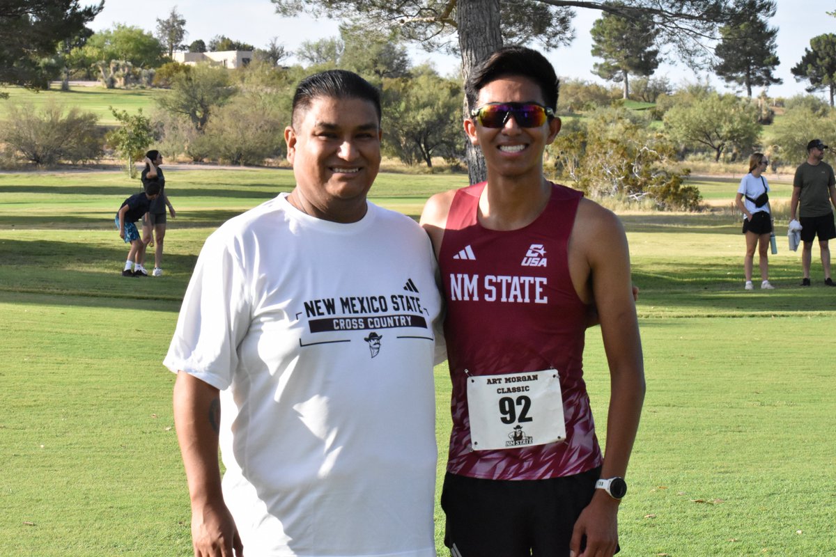 azulpeter's tweet photo. Michael's First XC Race of the season.  1st year as a grad student at NMSU.
#GoAggies https://t.co/HzshKBzUlZ