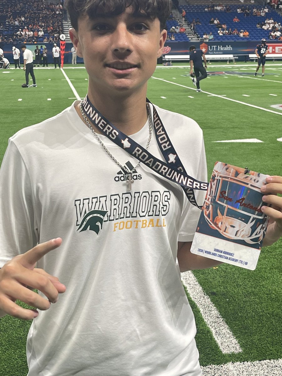 thedurham7's tweet photo. Blessed to attend my first official college game day visit!!!  Thank you @MikeMGiglio and @UTSAFTBL for the invite!  #BirdsUp🤙

@TWCAFootball @HullKolby @coachJWare55 @marshmadness16 @shamar_thomas11 @BeSomeone7v7 @tts_recruiting @TXPSMedia @SeanOReilly979 @RickBowie2 @BirdsUpJavi @tapps247 @PrepRedzoneTX