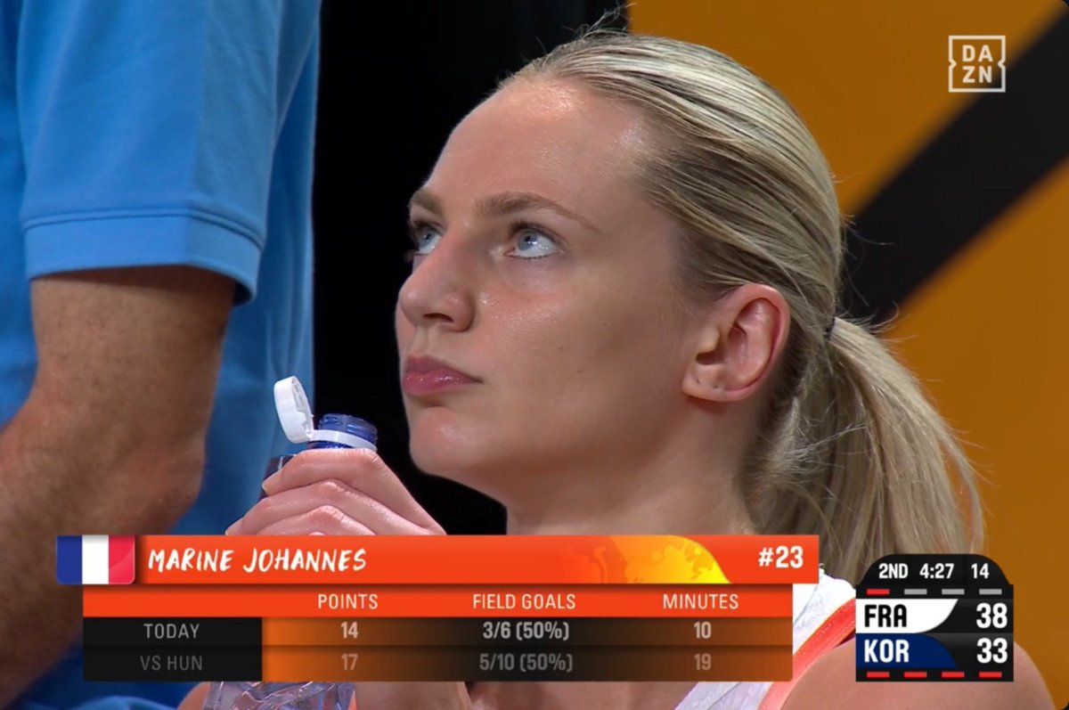 mj23arc's tweet photo. 10 MINUTES. 14 POINTS. MARINE JOHANNÈS. https://t.co/6WCbVGNZzK