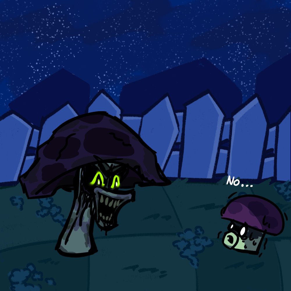 some_random_0x's tweet photo. Zipperbomb PVZ Mix (more or less)

"That's NOT Scaredy-shroom, Puff!"
#funkycheeseinthefridge
#plantsvszombies #fridaynightfunkin #execommunity https://t.co/QAzpjk4BGi