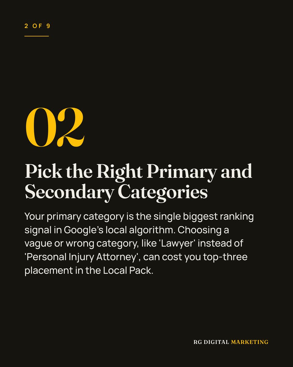 RGDM_'s tweet photo. 9 proven Google Business Profile optimization tactics, categories, reviews, photos, NAP, and conversion tracking, to rank higher in Google Maps.

Full article: Marketing Insights Blog

Ready now? Tap “Book Your Free Call Today” in our bio.

#digitalmarketing #marketing https://t.co/nP0SgKCbpx