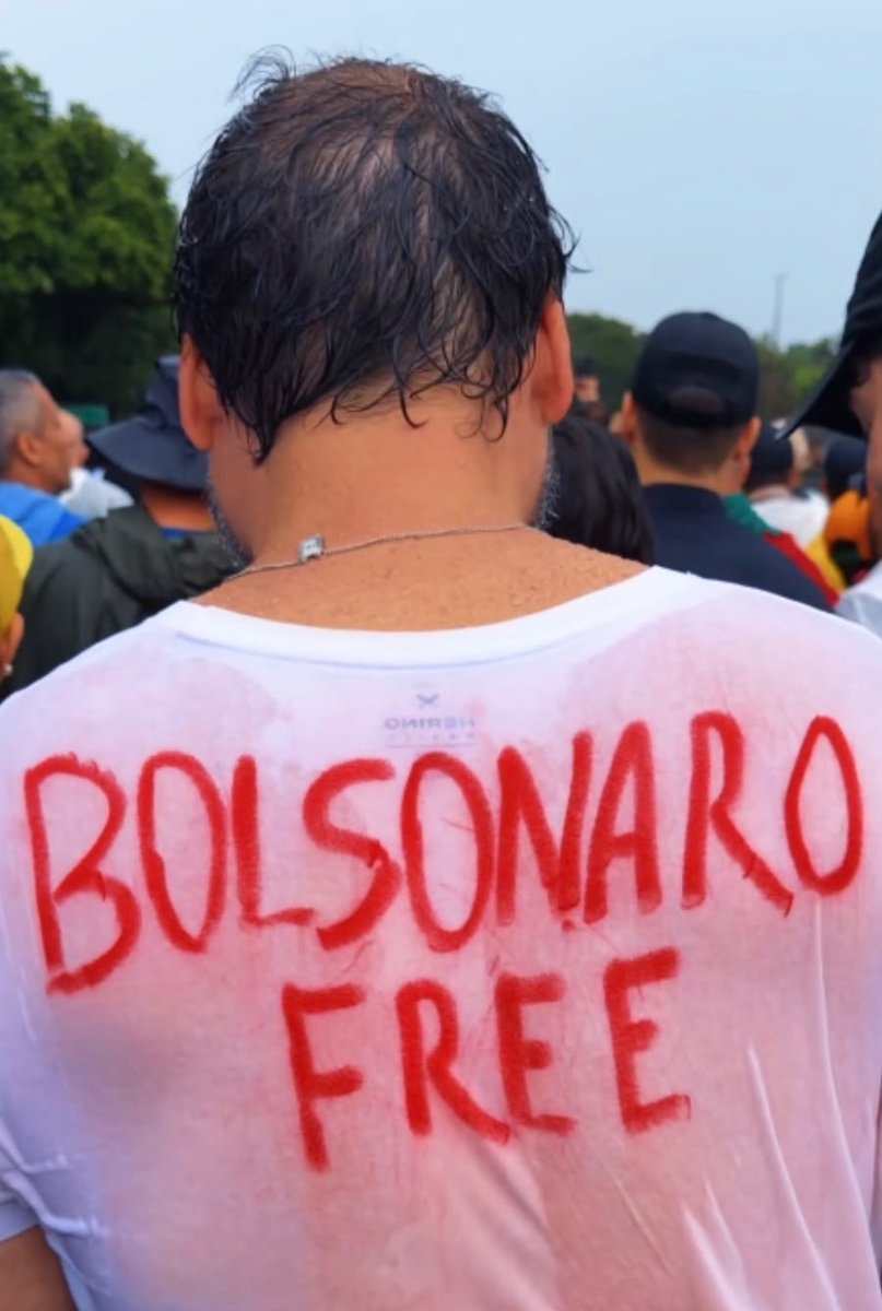 CarlosBolsonaro's tweet photo. Enquanto houver brasileiros dispostos a lutar pela liberdade, não haverá silêncio nem desistência. 

Liberdade para @jairbolsonaro e para todos os presos políticos.🇧🇷🙏🏻 https://t.co/KqtN6ZPkcy