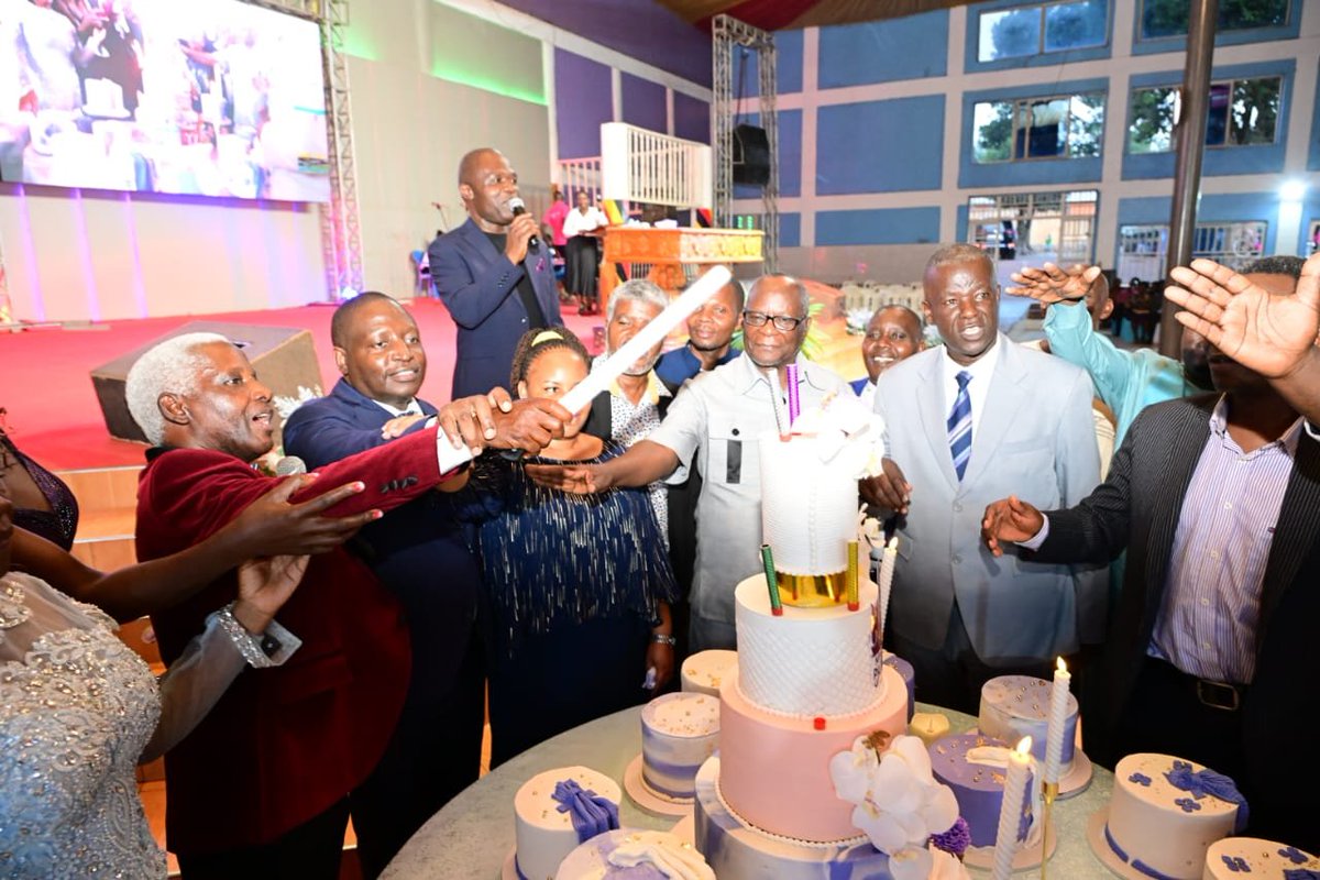 dbahati's tweet photo. Today I had the honor of representing Maama Janet K. Museveni, First Lady and Minister of Education and Sports, at Miracle Center Church Entebbe for the 40th anniversary celebration of the ministry of Bishop Aaron Mutebi and Maama Justine.
Great ministry, great impact, with great humility. To God be the glory.