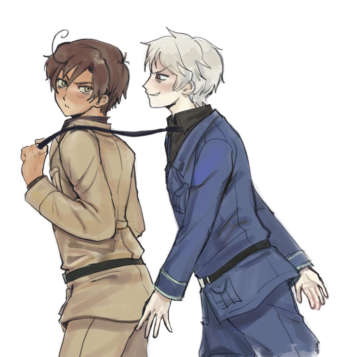 neuroticism31's tweet photo. "May you pls draw prumano i love your art style🥹🥹" -> i believe he is right where he wants to be 🥸 (also thank uuu :P) 
#hetalia https://t.co/R4sDzqpK0Q