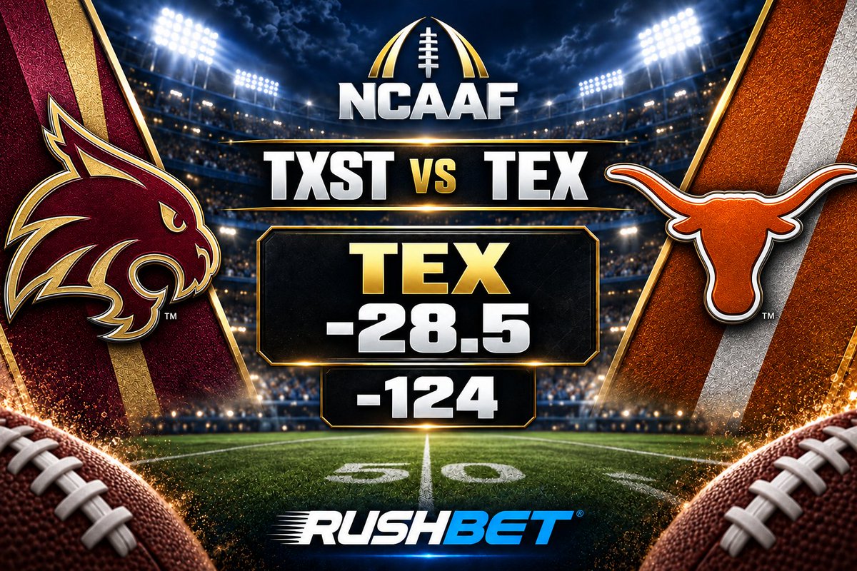 AlejandroR96hu's tweet photo. TXST vs TEX 🏈

TEX -28.5 (-124)

Texas tiene que ganar y además atropellar la línea. Yo puse el dinero sobrio; si sale mal, esa versión de mí ya no existe 🍹🤘

#HookEm #ThisIsTexas #EatEmUp #NCAAF #Rushbet https://t.co/TZF699mcAs