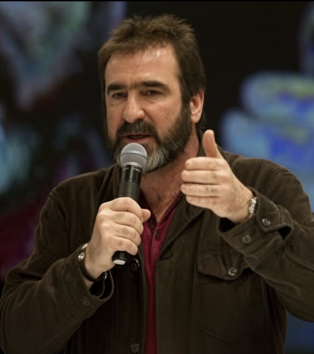 utdshows's tweet photo. 🚨🎙️ Eric Cantona on why Manchester United shouldn’t fear Manchester City:

🗣️ Presenter: “Manchester City have won all three of their Premier League games so far. What do you make of their start, and how do you see the Manchester derby next week?”

🗣️ Eric Cantona: “Manchester City look far more beatable than their results suggest.

Their results are one thing, but watching them play is a completely different story.

Their midfield is nowhere near as good as the media make it out to be.

I see absolutely no reason for any Manchester United fan to fear the Manchester derby.

If we play our game, Carrick ball will be their Kryptonite.” 🥶