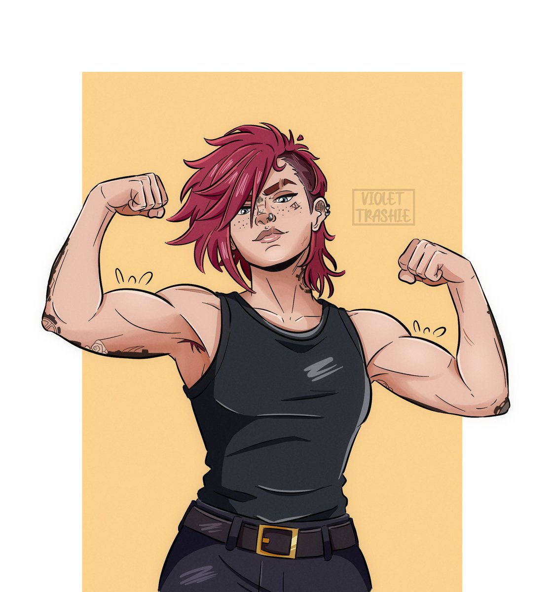 Violetrashie's tweet photo. Who wants a little taste of vi's biceps? 🔥 https://t.co/1DeCeZSS8p