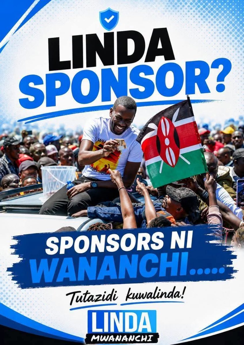 MutemiWaKiama's tweet photo. I am a proud sponsor!  🔥🔥🔥 https://t.co/XUY0bKGAoK