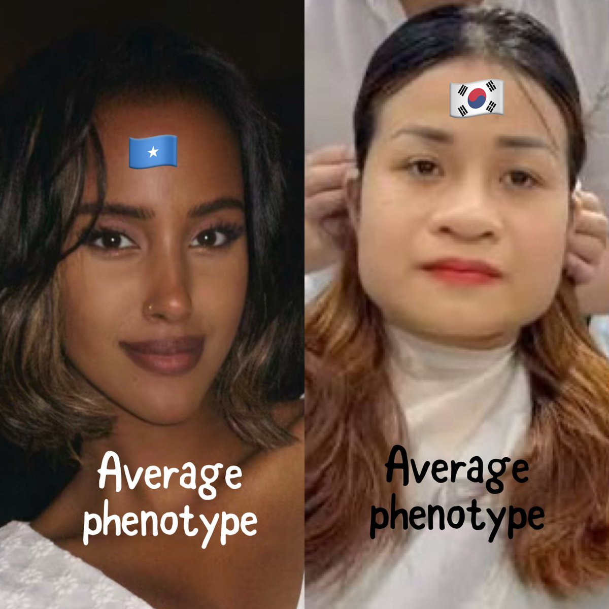 missomaliaa's tweet photo. Ironic, this coming from a Koreaboo… all your favs get surgery to get the face shape, and nose Somalis already have 😭 we all know what original face (square faces &amp; wide flat noses) all of your favourite Koreans had before the multiple ridiculous surgeries 😭😭😭 https://t.co/NC6mNesR1t