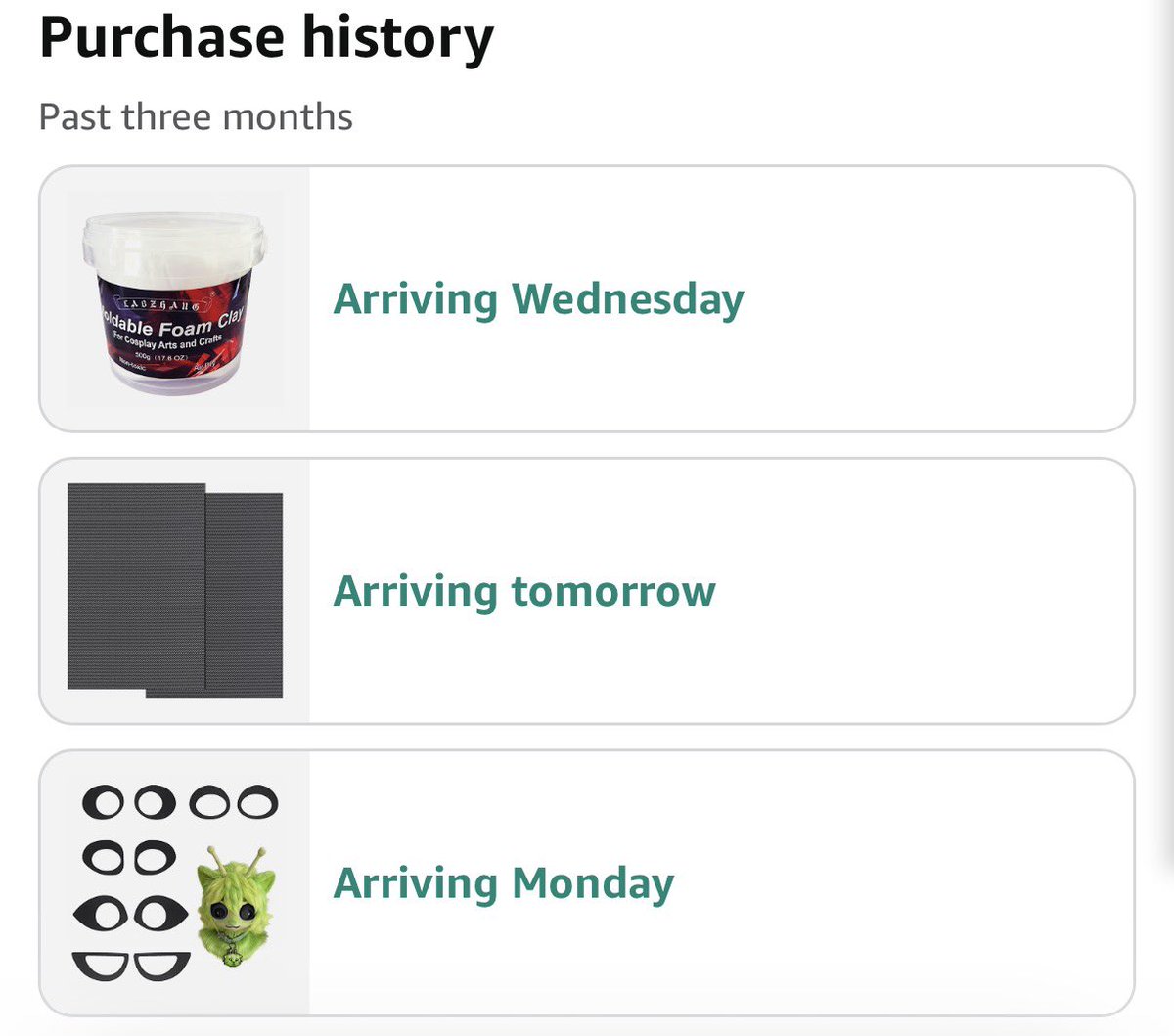 MamaNedTOP's tweet photo. Picked up masking take, modge podge and brushes plus ordered these to make dome eyes and a more defined face features. The head body will be the paper mache and the ears will be foam and fur. Wanted to do a full foam but with painting the Clancy mask, this will be better. https://t.co/2SI3L913Hf