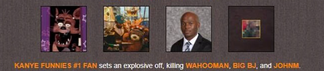 toepegmafia's tweet photo. .@KanyeFunniesFan killed .@anflnerd .@ohhholga and .@johnm1456 https://t.co/x6IyqKFM5L