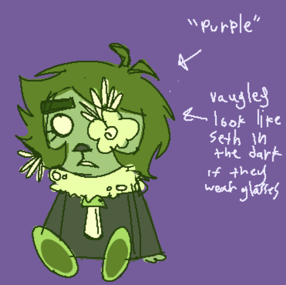 supersmartflwr's tweet photo. [ Seth is now back to normal (mostlys!) ]

[ And from the remains came... ]

[ 'Purple'! ]

[ ...Their name was picked before their form. ] https://t.co/ZWVDfKbTbU