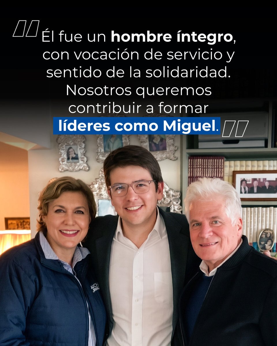 CentroMUT's tweet photo. Junto a mi esposa Delia creamos el Centro para el Liderazgo Valiente Miguel Uribe Turbay, porque su legado es nuestro mayor propósito. 

Miguel fue un ejemplo de valentía, un hombre íntegro con profunda vocación de servicio y solidaridad. https://t.co/pt3RLs4fGj