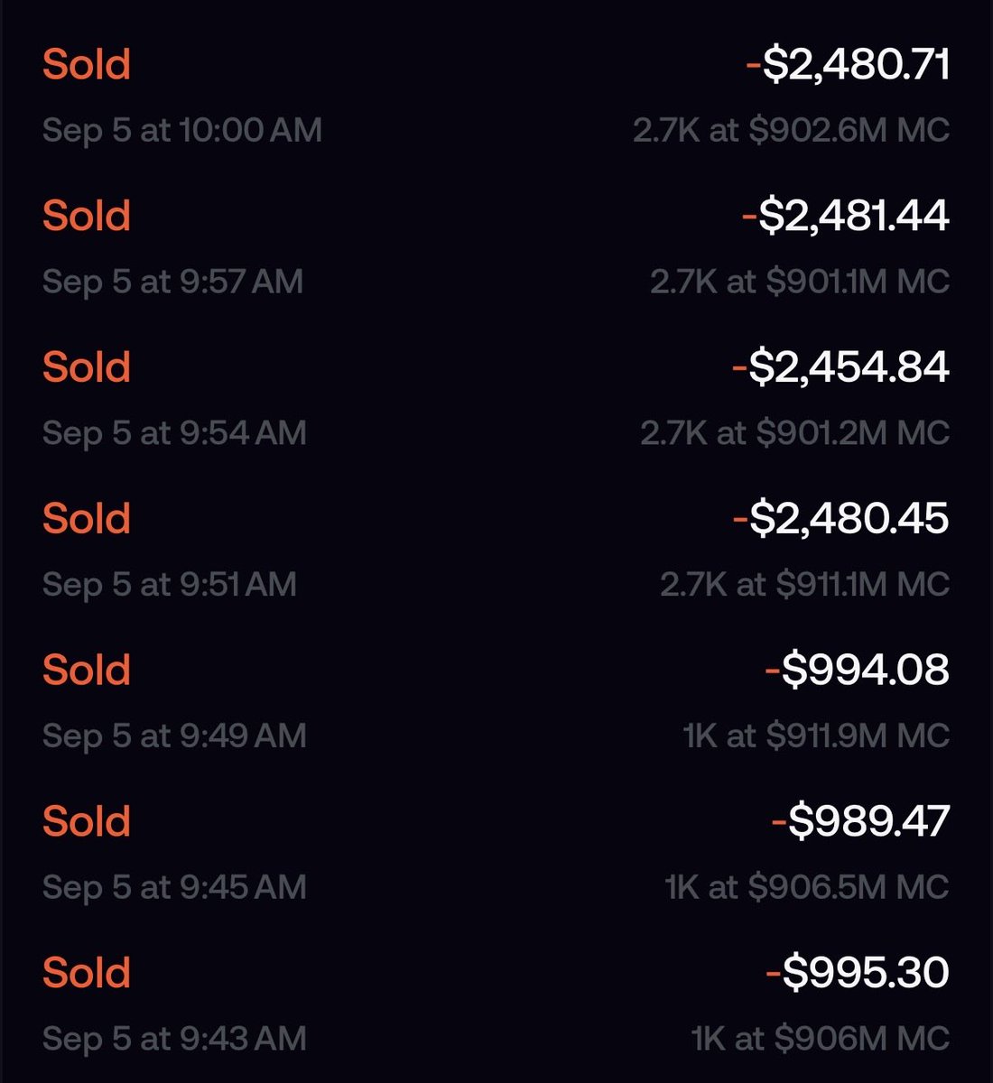 ibuprod's tweet photo. Tbh I learned a lot from @AvgJoesCrypto about how to exit a big position by observing what he did on $PONS

He’s a public top 5 holder on FOMO, and has been TWAPing sells of $1k - $2.5k for over a week now

He’s realized around $650k (I think) yet the chart was unaffected, and no one was panicking that a whale is TPing (at least I didn’t see panic)

And he still holds millions of $$ of $PONS, remaining in the top 5 on FOMO

I respect this a lot.