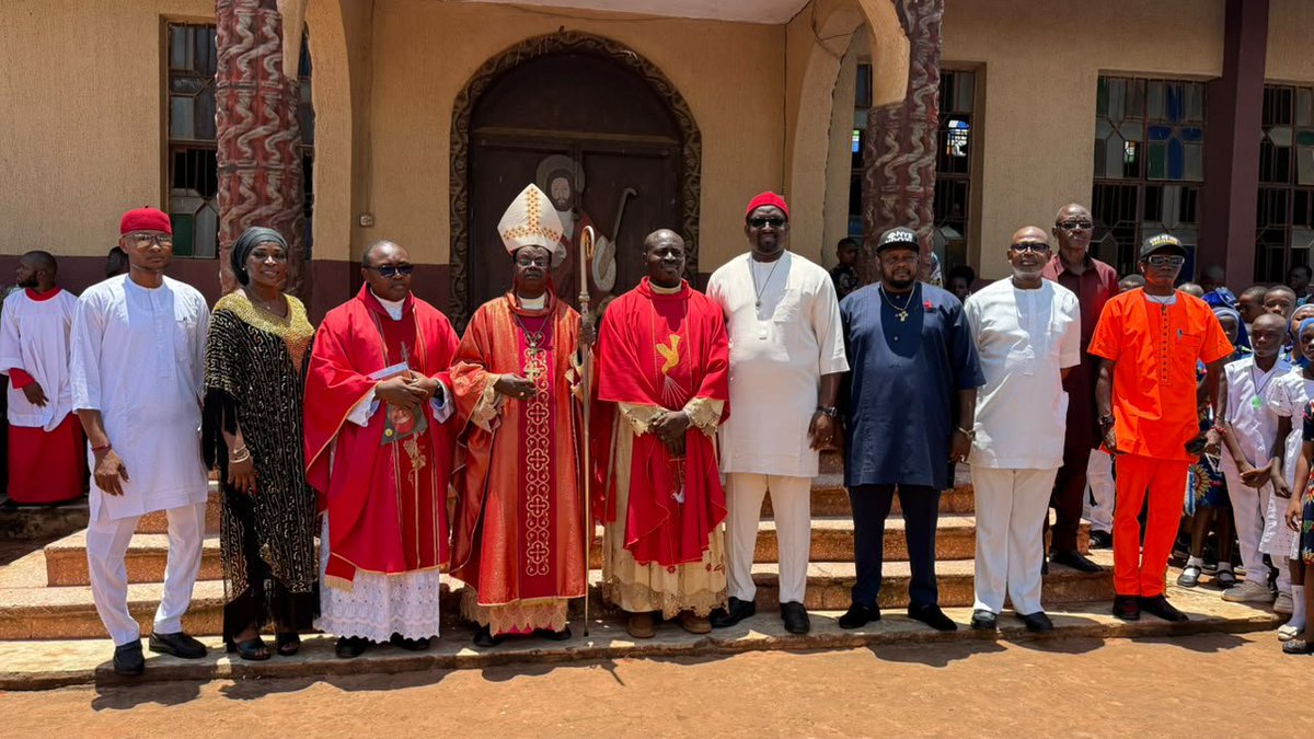 Oby_Orogbu's tweet photo. Earlier today, I had the privilege of joining the St. Gabriel Catholic Church Community in Okpuno to welcome His Lordship, Most Rev. Paulinus C. Ezeokafor, Catholic Bishop of Awka Diocese, during his Pastoral Visit to the parish. It was a moment of deep spiritual significance as the Bishop presided over the Sacrament of Confirmation and dedicated the newly completed Church Hall, a landmark that will serve generations to come.

The atmosphere was filled with joy, reverence, and gratitude as parishioners, families, and community leaders gathered to celebrate this milestone. The Bishop’s homily reminded us of the enduring strength of our faith and the importance of building both spiritual and physical structures that unite and uplift the people. It was truly a day of renewal, dedication, and communal pride for Okpuno and the wider Awka Diocese.

-POLO