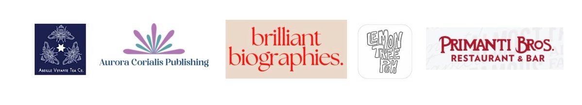 IronedWords's tweet photo. The Southwestern Pennsylvania Writers Conference would not be possible without support from our sponsors:

🔸Abeille Voyante Tea Co.
🔸Aurora Corialis Publishing
🔸Brilliant Biographies
🔸Lemon Tree Coffee
🔸Primanti Bros.

Thanks for supporting the writers of SWPA and beyond! 🤗 https://t.co/vhiSSMTRS6