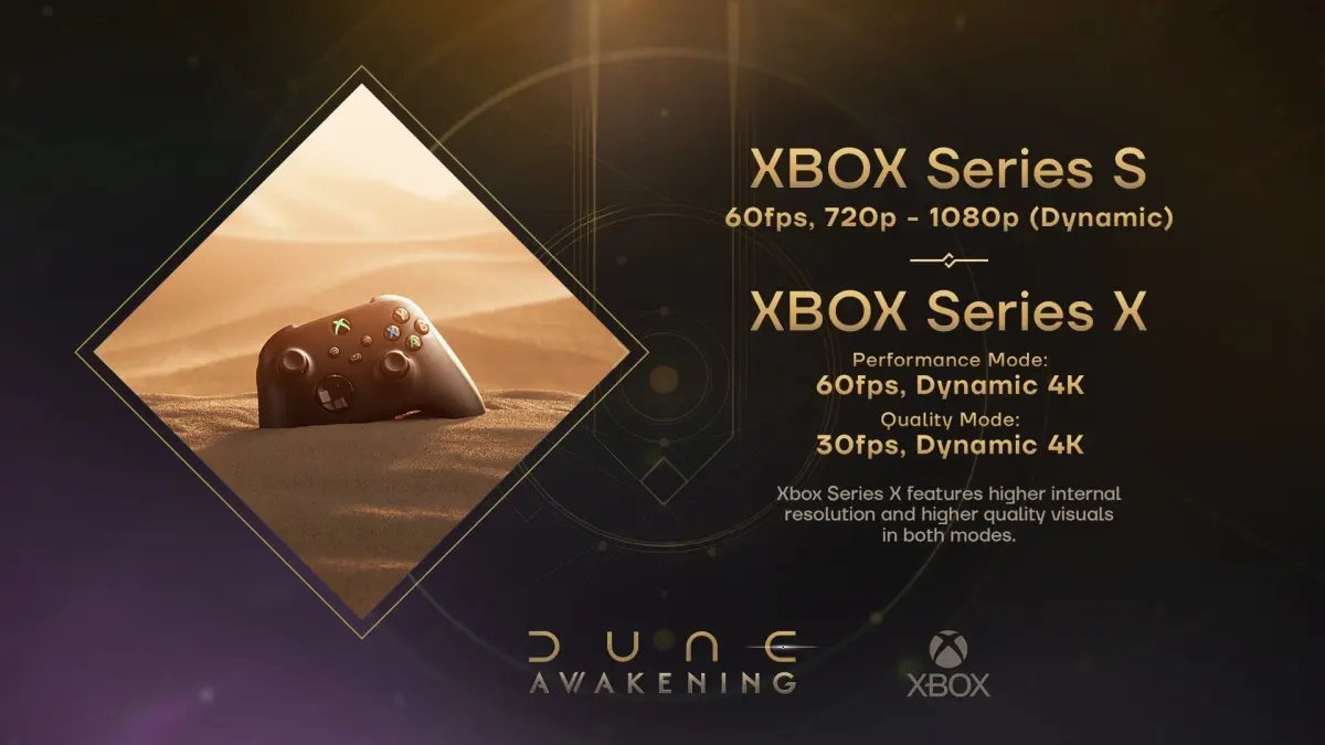 GamesPixelAR's tweet photo. الكشف عن تفاصيل أداء لعبة Dune: Awakening على أجهزة Xbox Series X|S 
#DuneAwakening https://t.co/m5uRfotRGk
