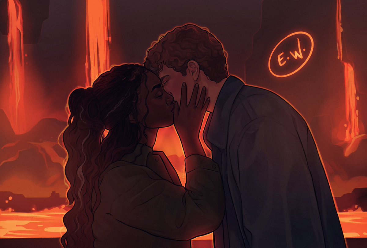 _ewhitt's tweet photo. “she kissed me.” 🧡⚒️

- percabeth in 04x05 (probably) https://t.co/73VXnQMqnc
