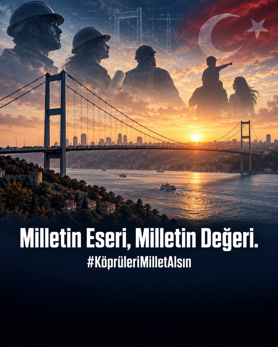 Aparti63's tweet photo. Kamu varlıklarının özelleştirilmesine hayır; işletme hakları millete devredilsin. #KöprüleriMilletAlsın https://t.co/XNRTgaQ8RR