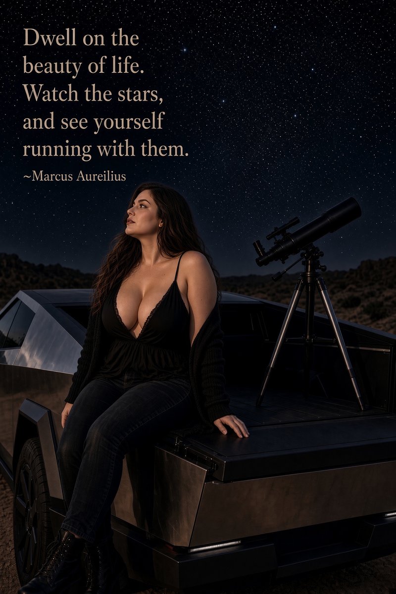 Garin's tweet photo. "Dwell on the beauty of life. Watch the stars, and see yourself running with them."

~Marcus Aureilius https://t.co/264GtXnIqD