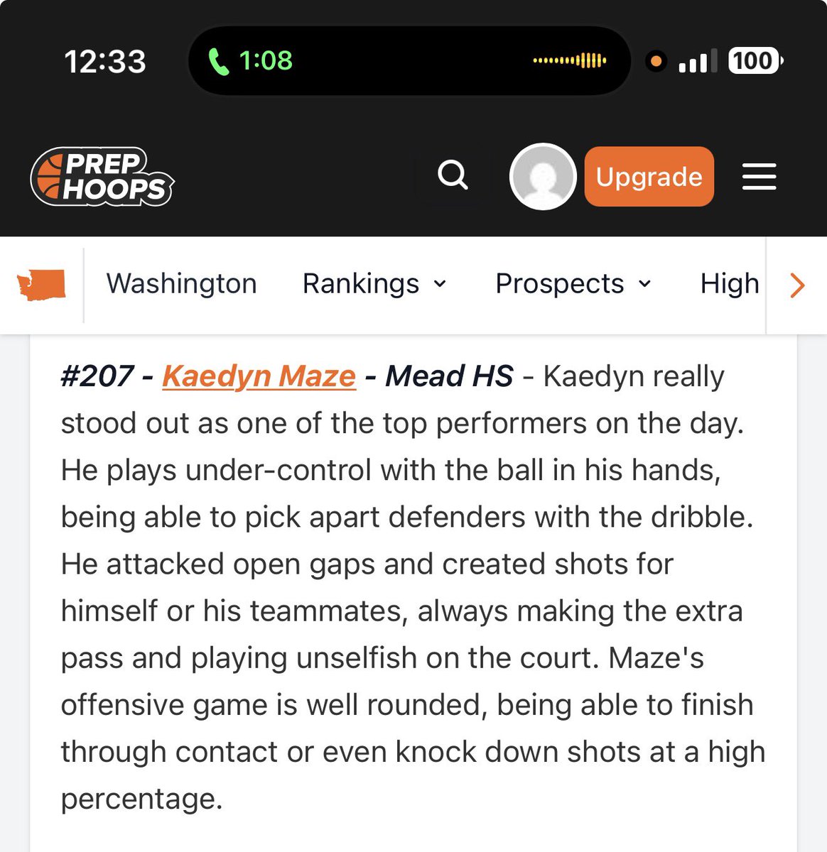 MazeKaedyn's tweet photo. I had a great time competing against some of the best in Washington. Thanks @RemoHoops  @DevinRecord  @PrepHoopsWA  @RiseCircuit https://t.co/G85FupLaSW
