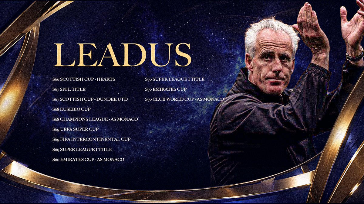 TheVFL_'s tweet photo. **OFFICIAL** - The VFL FC26 Manager of the Year 🏆 - @PLeadus 🍀
