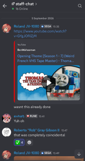 benwahooman's tweet photo. the staff members at SiIvaengine (a thomas music ripping channel) will shit and bully on anything you do and like behind your back! you will also get made fun of for engaging in your special interests!

i used to work there too btw!
go ahead and become a team member there! (1/?) https://t.co/6YR4yezyeq