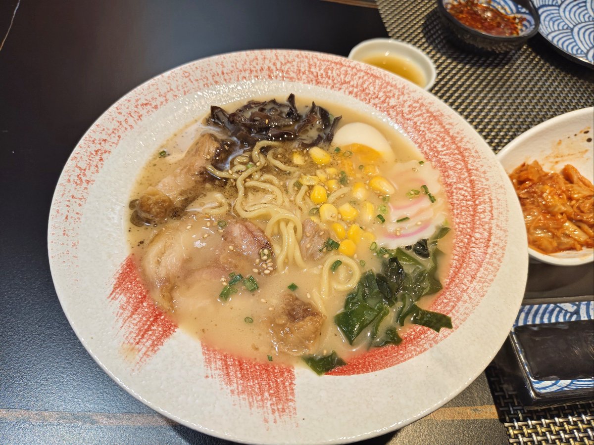 horatio52's tweet photo. Just found the BEST hidden ramen spot in downtown! Rich tonkotsu broth, springy noodles, and perfectly marinated soft-boiled egg—10/10 would come back this week! https://t.co/iu3Mla5sMu