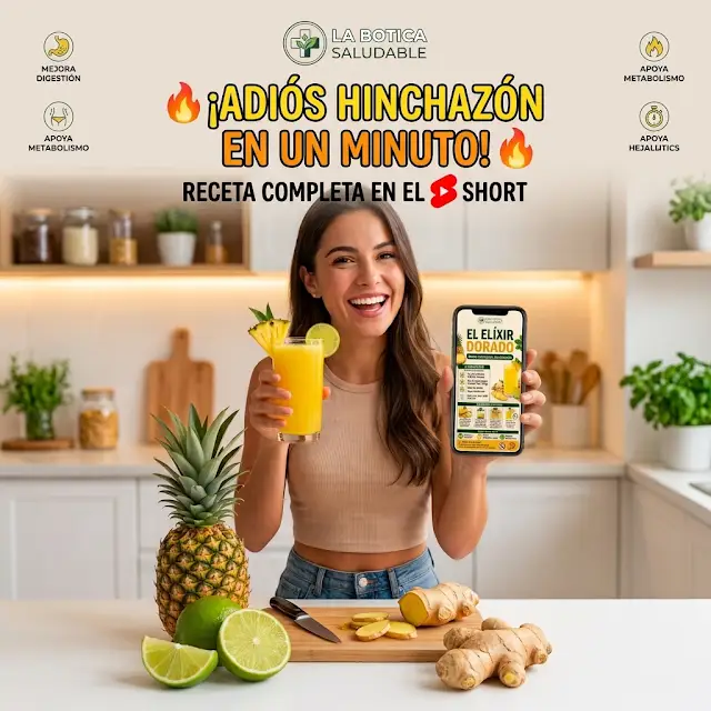 BoticaSaludable's tweet photo. ✨ ¡Dile adiós a la hinchazón y despierta tu energía natural en menos de un minuto! 🍍⚡
Te mostramos la receta completa, la preparación paso a paso y la regla de oro para tomarlo de forma segura en nuestro nuevo Short.  👉 Mira el Short completo aquí https://t.co/o1FAXjOVwp... https://t.co/3KAxirsy25