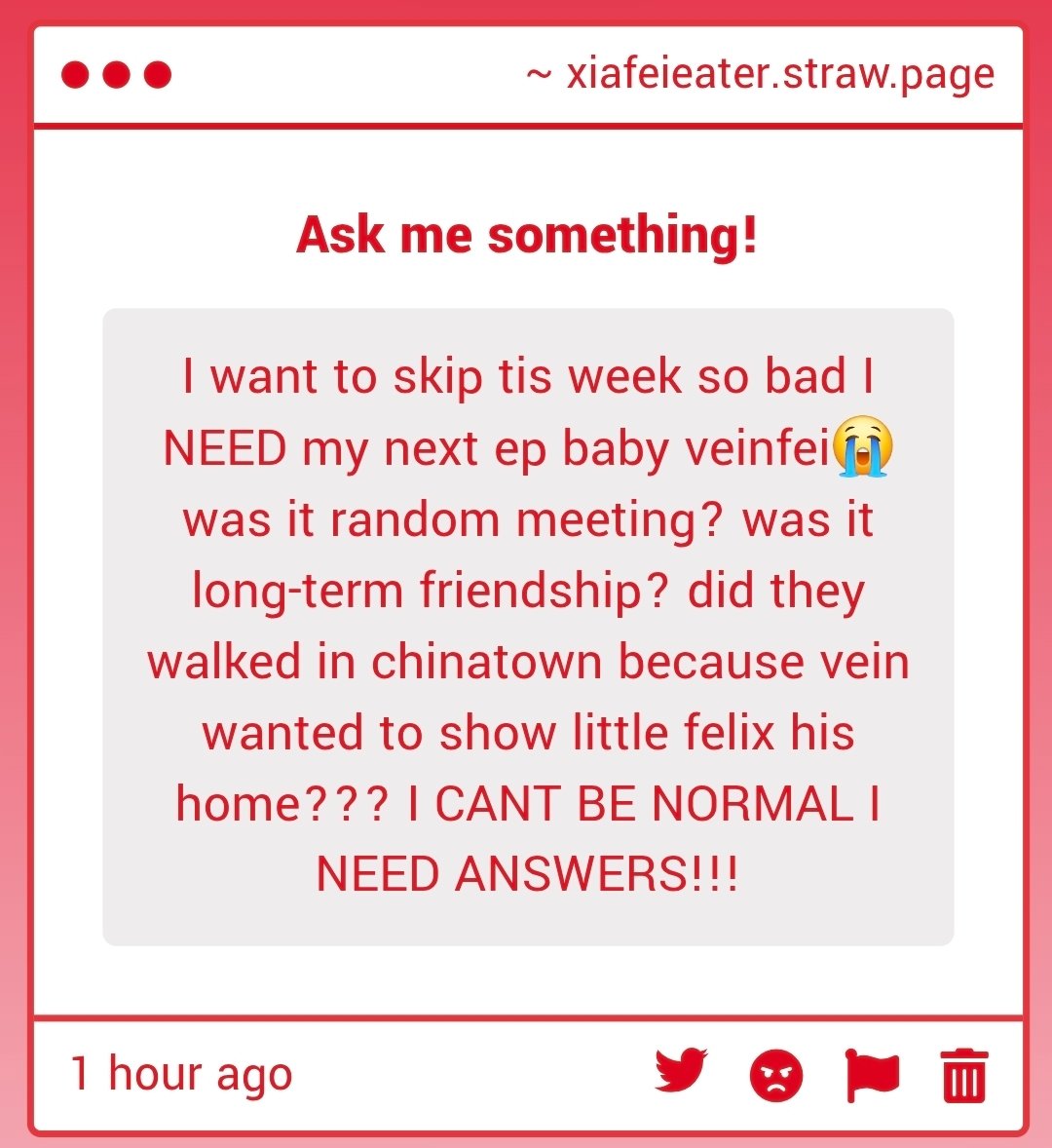 XiaFei_Eater's tweet photo. ME TOOO AHGGG this is the first time where I genuinely feel confident in my cwm memory wrasing theory i wonder how itll play out..if I am right ill be happy but if inam wrong I'll be so intrigued https://t.co/VLU1H70pWQ