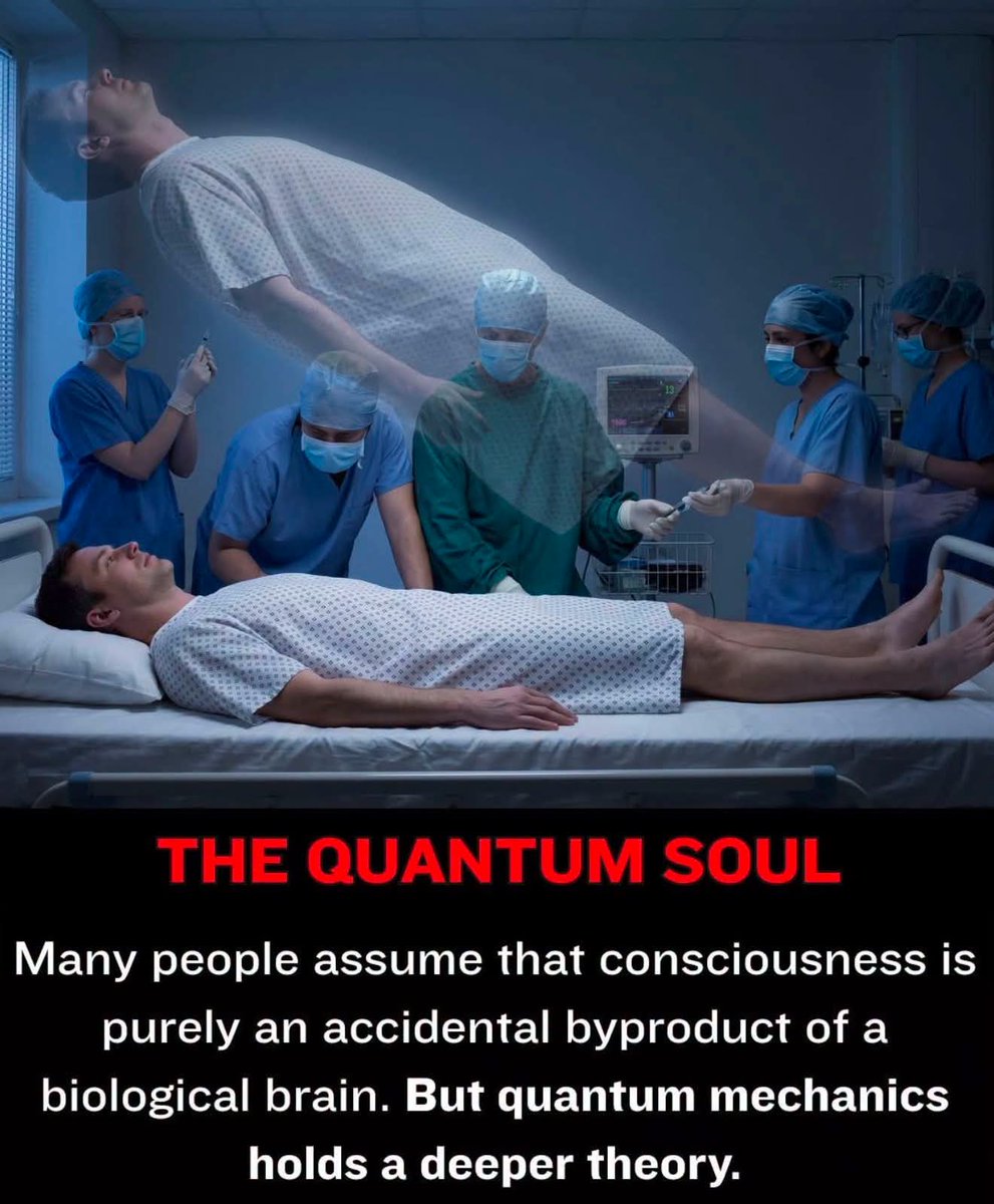 RedPilledNurse's tweet photo. Most classical biologists believe consciousness is generated entirely by the physical brain. When the heart stops pumping blood and the brain dies, your awareness simply switches off like a lightbulb.

Most classical biologists believe consciousness is generated entirely by the physical brain. When the heart stops pumping blood and the brain dies, your awareness simply switches off like a lightbulb.

The Quantum Loophole:

However, a leading theoretical physicist (Sir Roger Penrose) and an anesthesiologist (Dr. Stuart Hameroff) developed a mind-bending quantum theory called Orch-OR (Orchestrated Objective Reduction). They discovered that the structural protein pathways inside our brain cells called microtubules are capable of processing information at a quantum level, maintaining a state of quantum entanglement.

The Subatomic Extraction:

According to this quantum model, what we call the "soul" or consciousness is actually raw quantum information stored inside these cellular structures. When a patient clinically dies and the physical brain ceases to function, this quantum data isn't destroyed. Because quantum information cannot be erased under the absolute laws of physics, it simply de-coheres, releasing back into the fabric of the universe at large. It continues to exist completely independent of physical time and space!

While the scientific community actively debates this theory, it bridges the gap between quantum physics and the ultimate human mystery. 

Does knowing that your consciousness could be tied to the literal fabric of the universe fascinate you or freak you out?