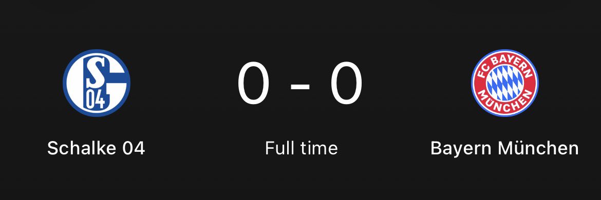FotMob's tweet photo. 🤯 For the first time in 47 games, Bayern Munich failed to find the back of the net as they drew 0-0 with Schalke… https://t.co/Xcs3qdFVXA