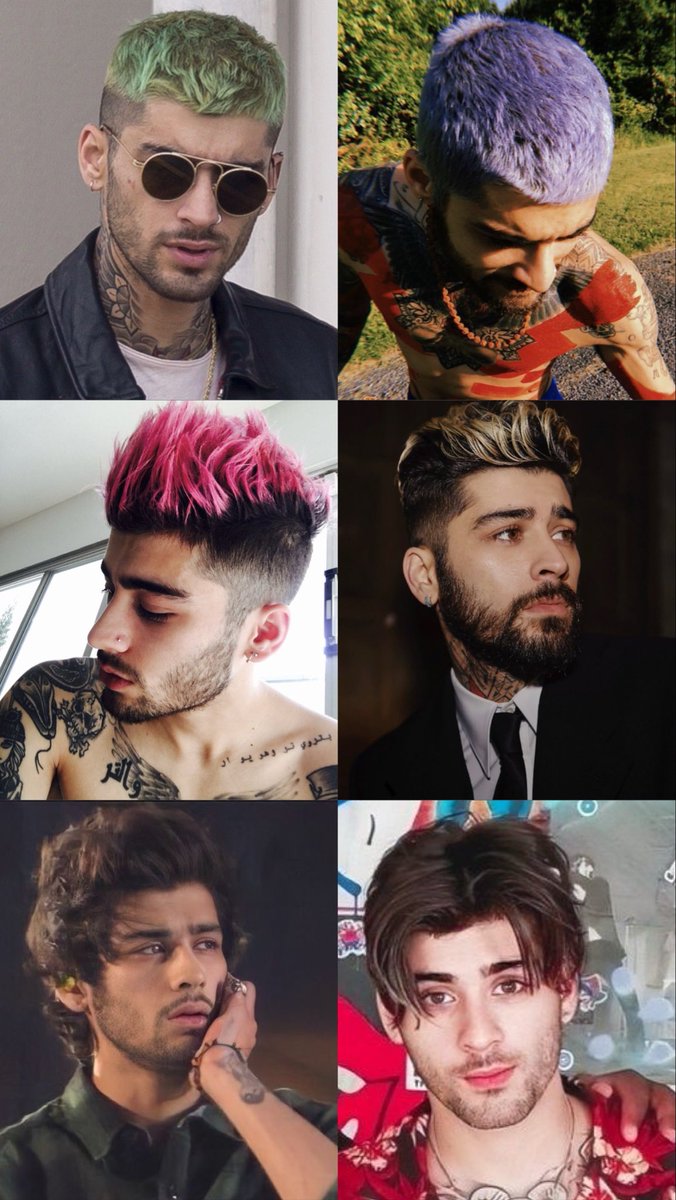 inzaynzaddy's tweet photo. the many different hairstyles of zayn https://t.co/DuJvUGn36T
