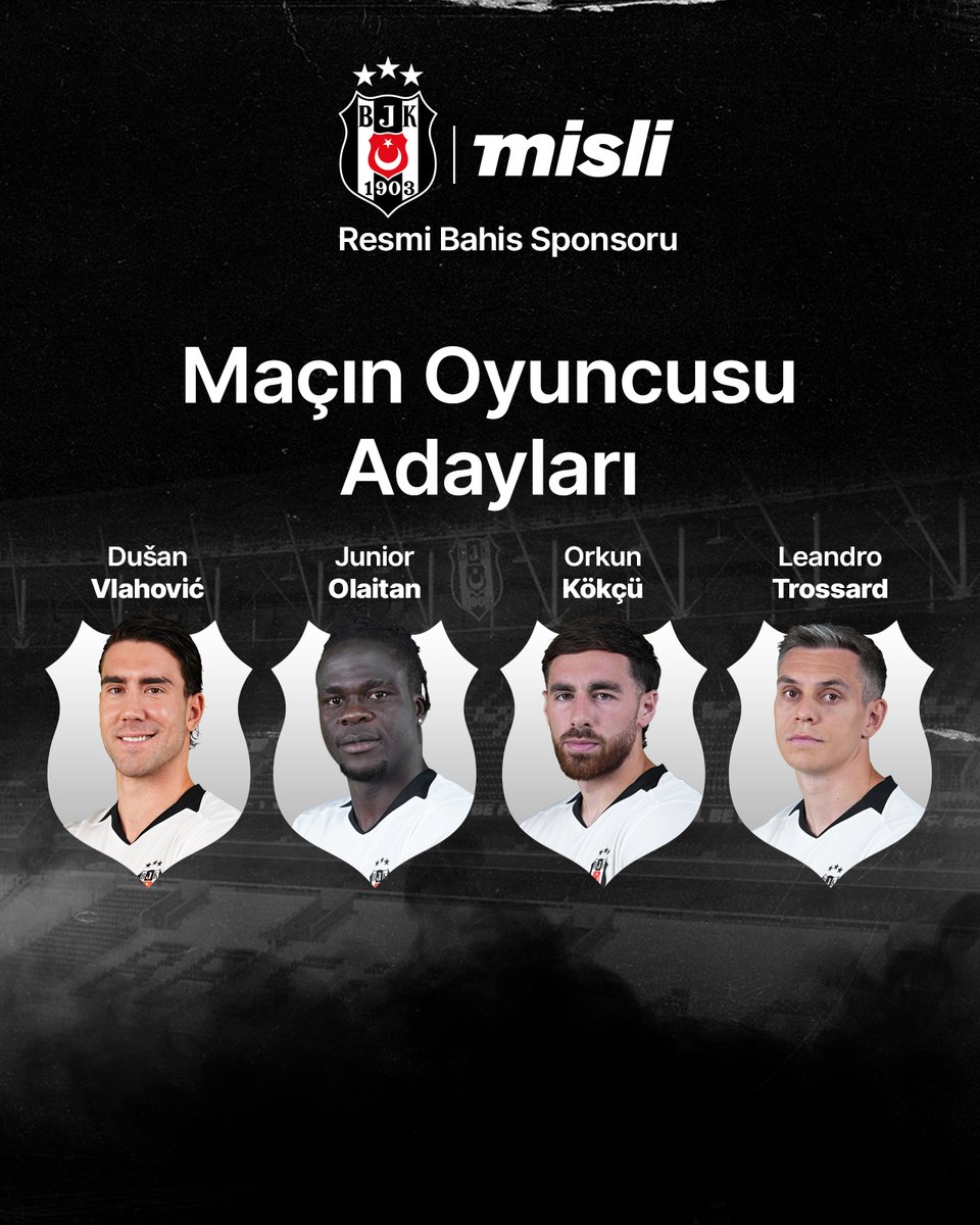 Besiktas's tweet photo. 🗳 Sizce Fenerbahçe galibiyetinde Misli (@mislicom) maçın oyuncusu kimdi? https://t.co/aPeRGrgJzv