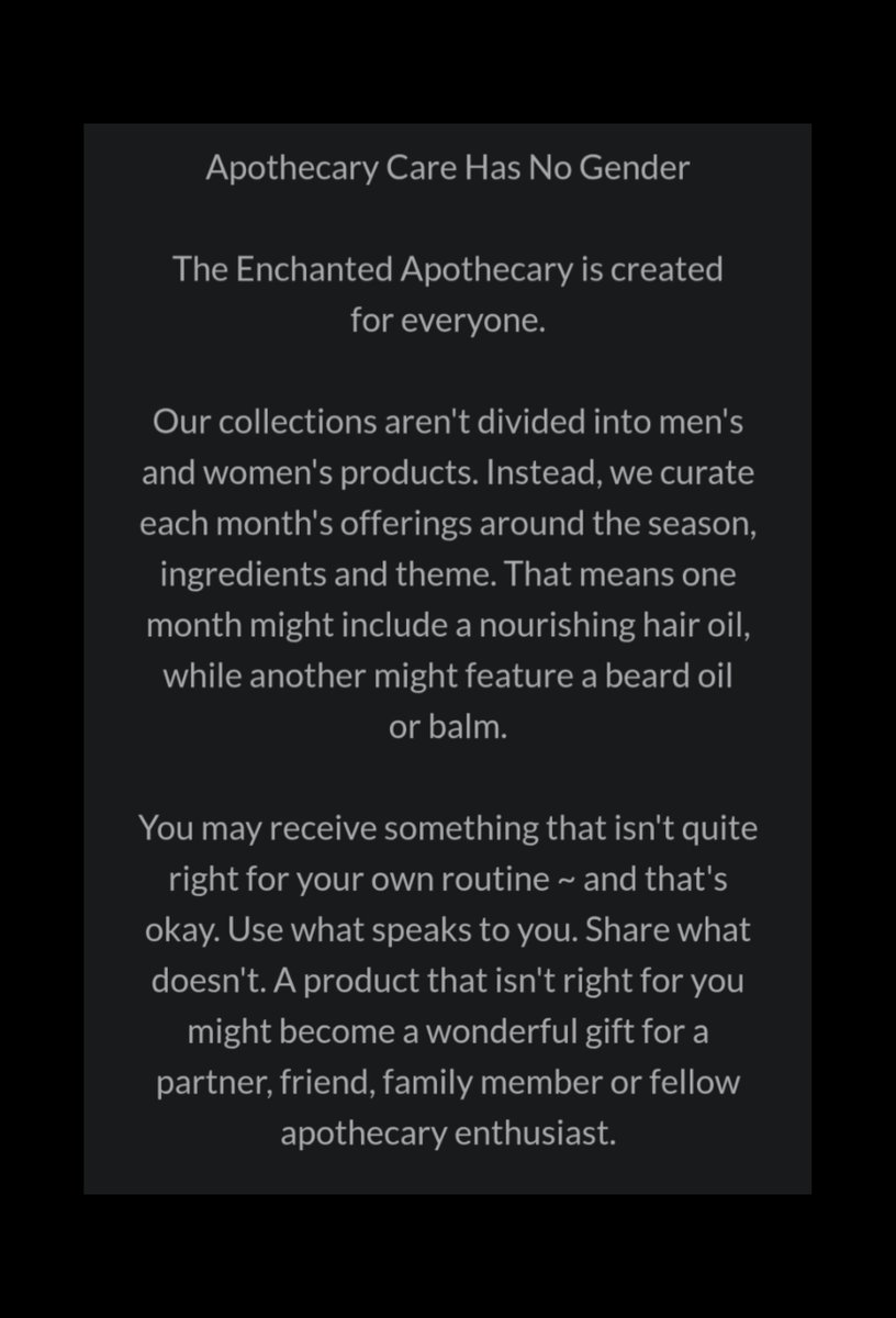 villagewitchuk's tweet photo. The Enchanted Apothecary Box
A Monthly Collection of Botanical Body, Bath, Hair & Self-Care
https://t.co/akUQ7k7S8G
#apothecary #subscriptionboxes #selfcare #healingsalves #handcraftedsoaps https://t.co/JwN31wBTHr