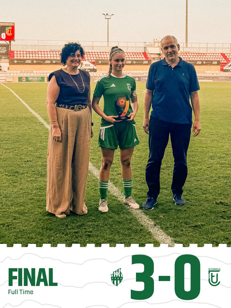 ue_cornella_fem's tweet photo. 🏁 Final del primer test de pretemporada contra el FPFB Reus Fem, rival de 3ª RFEF.

Full-time in Reus.

⚽️ Primeros minutos de pretemporada para nuestras jugadoras.

#UECFem https://t.co/hhzJCE5lPd