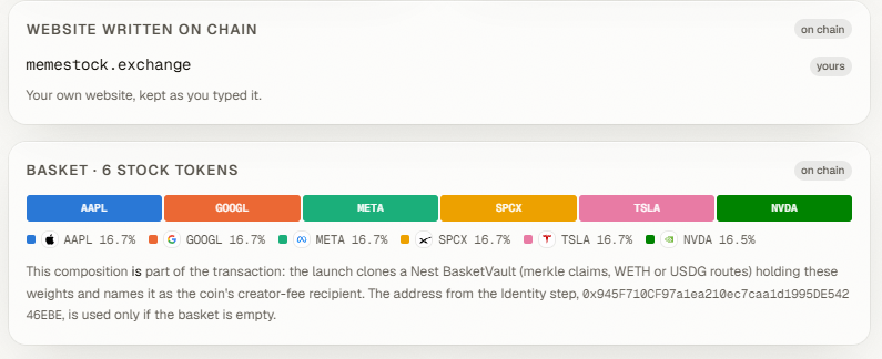 0xMemeStock's tweet photo. we've used  NEST to launch on @ponsdotfamily .
every few minutes 90% of developer fees automatically go towards holders as the 6 tokens you see in this picture.
https://t.co/TTE28hz2BY https://t.co/UjAduSie9j