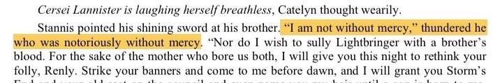 alphalicent's tweet photo. the catelyn chapter where she has a parley with stannis and renly is genuinely the funniest chapter in the entire series. just back to back bangers https://t.co/XJ7WY6HNOp