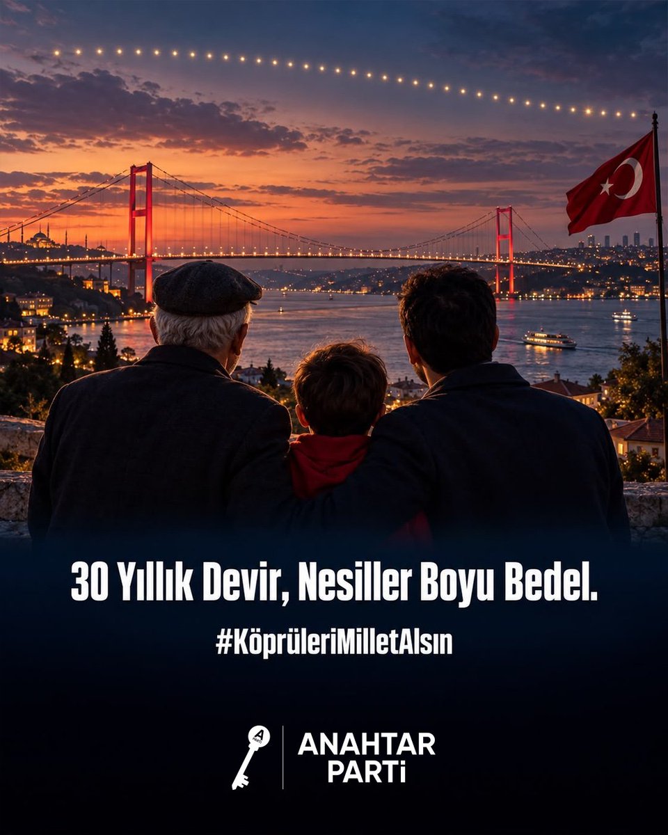 huseyincakir_35's tweet photo. #KöprüleriMilletAlsın 

Nesilleri borçlanmış bir millet geleceğe ümitle bakamaz. Kazanılmış varlığını devredenler, güçlü bir gelecekten bahsedemez.

Asıl güç milletimizin yarına umutlu bakacak, özgüvenli nesilleridir.

@yavuzagiraliog 
@anahtarparti https://t.co/TWJDemelaK