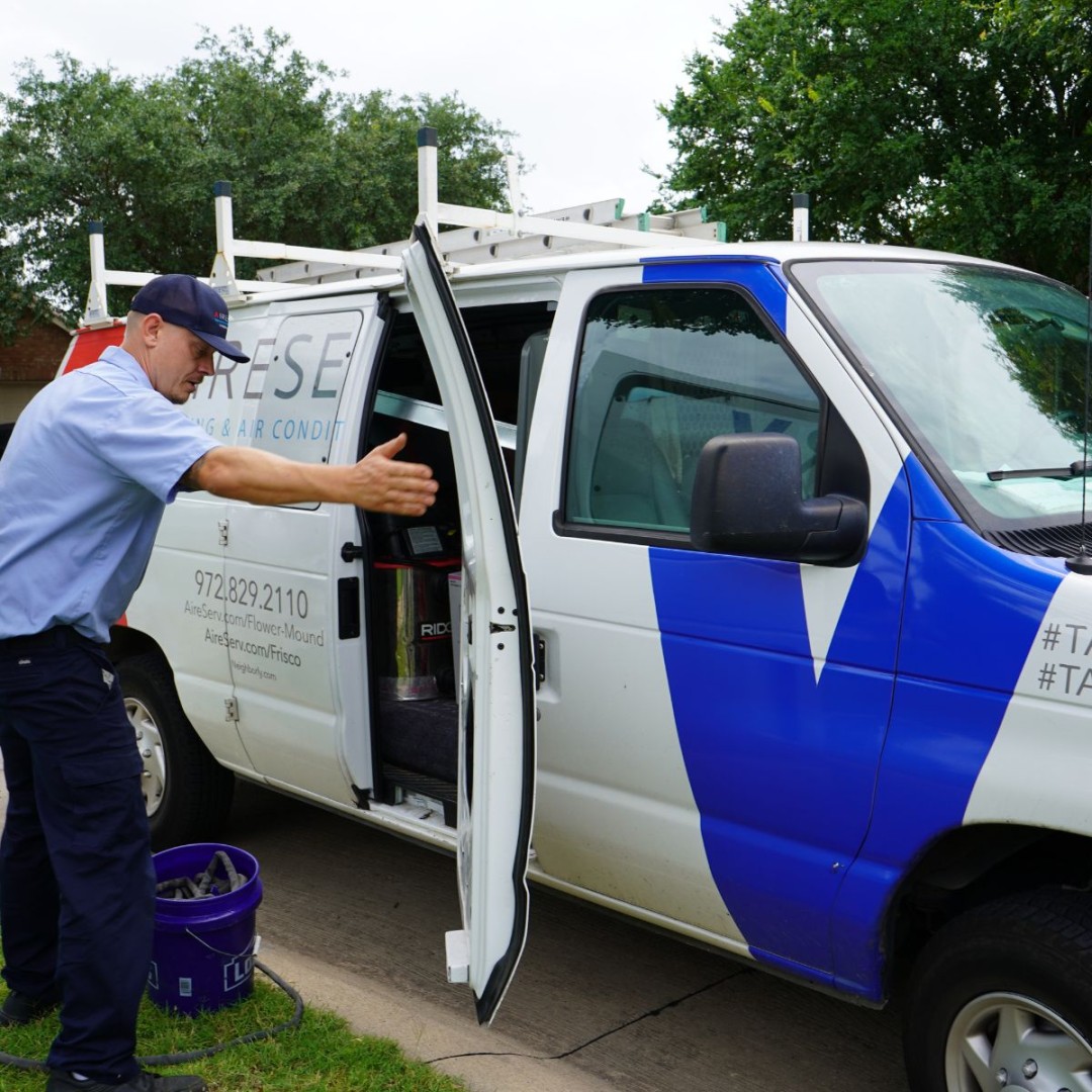 AireServDFW's tweet photo. Setting your thermostat to 62° won’t give your AC a turbo boost. 😅 If your Dallas home isn’t cooling properly, turning it lower doesn’t fix the cause. Need AC help? 📲 (469) 699-8406

Tag your household’s thermostat boss. 👀

#DallasHVAC #ACTips #HVACMyths https://t.co/hXvU9QQTUN