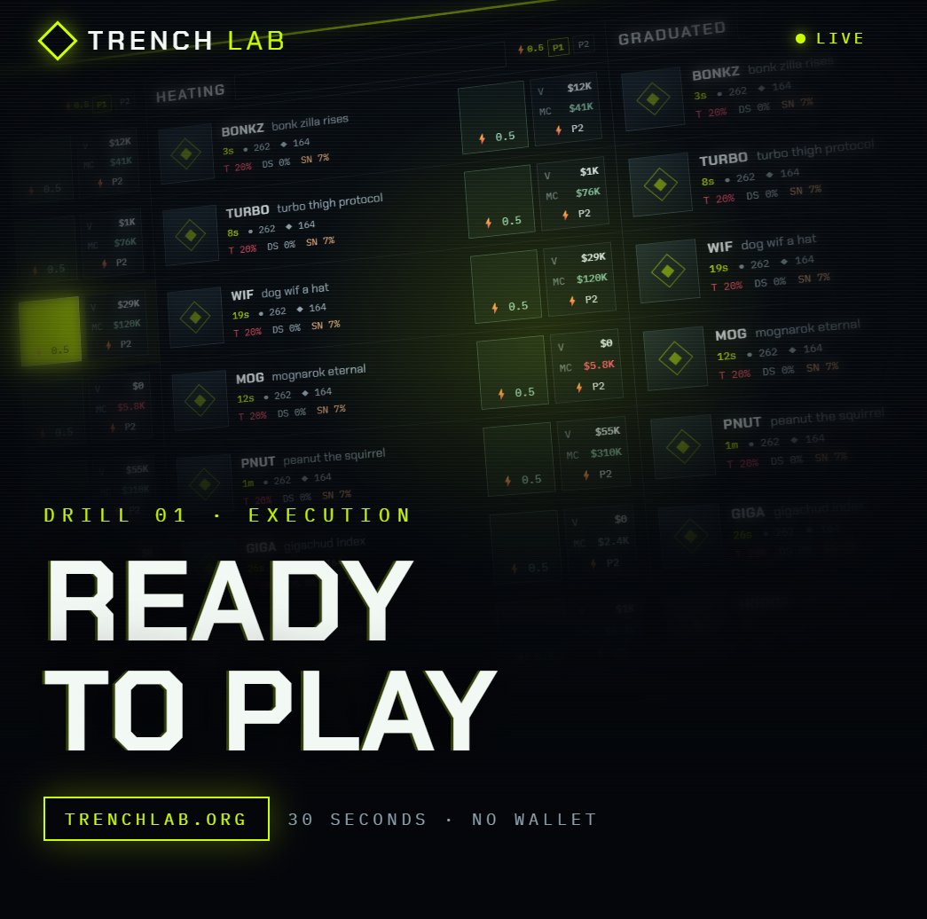 TrenchLabsAPM's tweet photo. @Pumpfun If nobody has any responsibilities, try to get a high score on Trench Labs https://t.co/I24LM7DBFE
