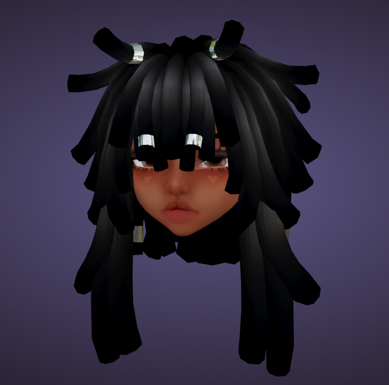 Yinothy's tweet photo. Stylized locs - My first ever attempt at it in Blender <3 
#3D #Blender https://t.co/v1omEbeucR