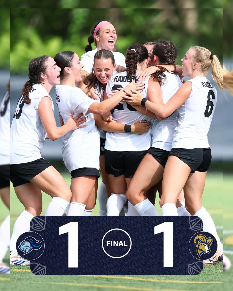 RivierRaiders's tweet photo. WSOC: Leah Morrier scored in the 88th minute to equalize with Suffolk, 1-1!

Box Score ➡️ https://t.co/uIC8qoULt9 | #RollRaiders | #d3soc https://t.co/BQpSqHJrtX