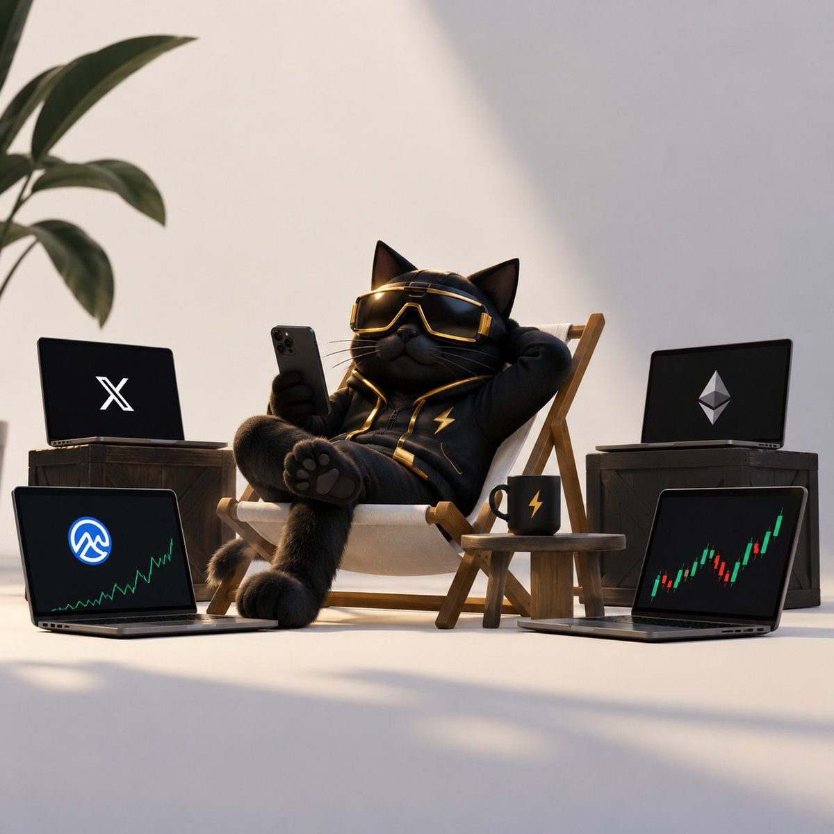thezippersclub's tweet photo. Crypto traders on Saturday:
“Finally, a peaceful weekend.” 😌
opens X
opens CMC
opens Etherscan
opens chart
Peace lasted 11 seconds. 😂🐈‍⬛⚡
Zippers, enjoy your Saturday. https://t.co/gtgNXmRupi