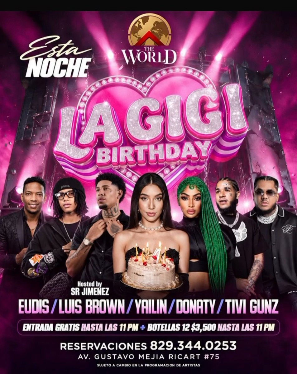 Grachixg's tweet photo. OMG😍🔥💋Una noche, una celebración y una cumpleañera que sabe hacerlo en grande. ✨Mi Diva linda de fiesta🎉 Prendelaaa Diva como solo tú sabes hacerlo🙅🏻♀️ por el respeto 🫡 #LaGigiBirthday💖 #TeamDivos🙅🏻♀️🥷🔥 https://t.co/v2OEtaUWbg