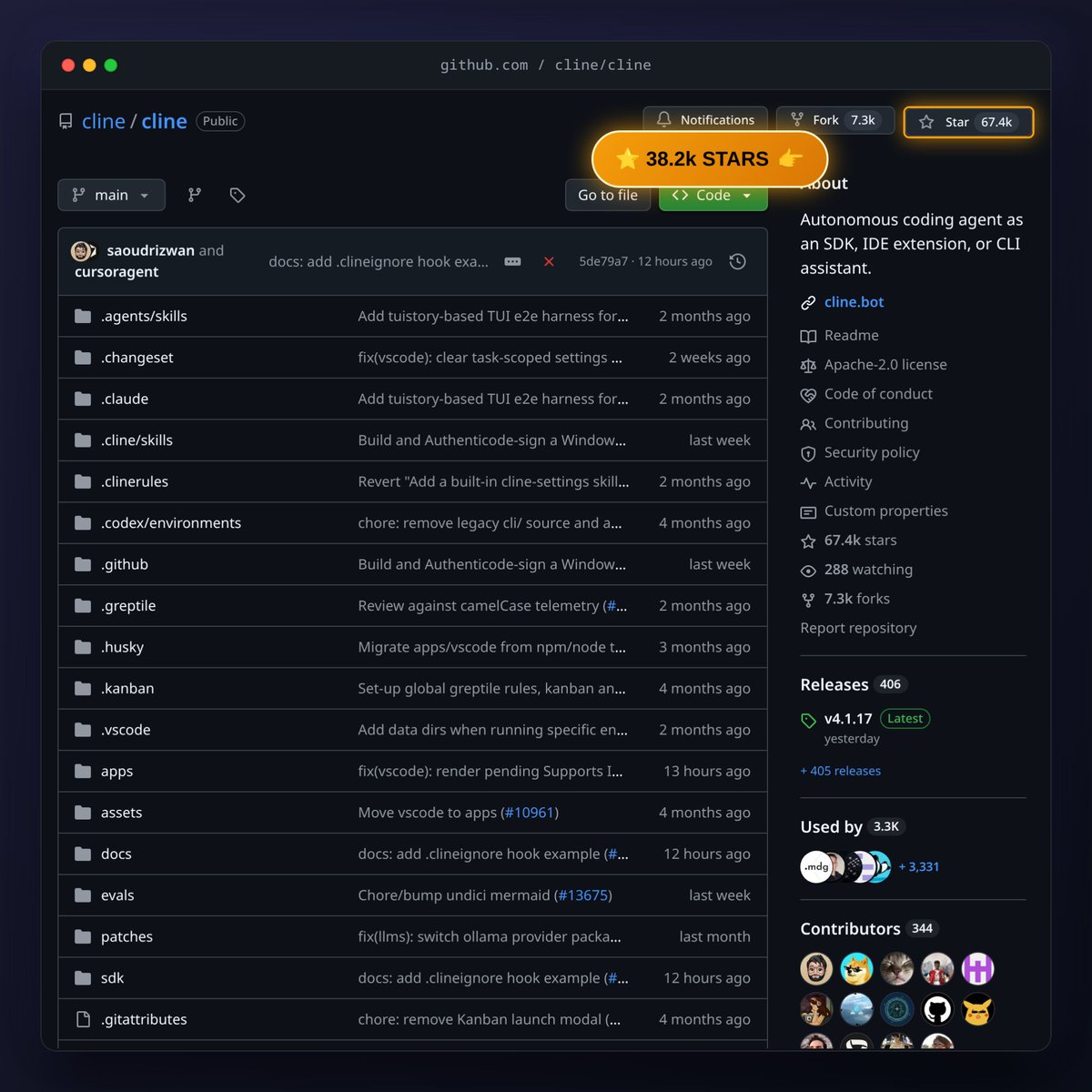 MundoDev0ps's tweet photo. 🛠️ Cline (38.2k ⭐): El agente de desarrollo autónomo en VS Code con soporte nativo de MCP.

📦 https://t.co/P4pSUb1iUL

#DevOps #OpenSource https://t.co/VpJ5bfVEoa
