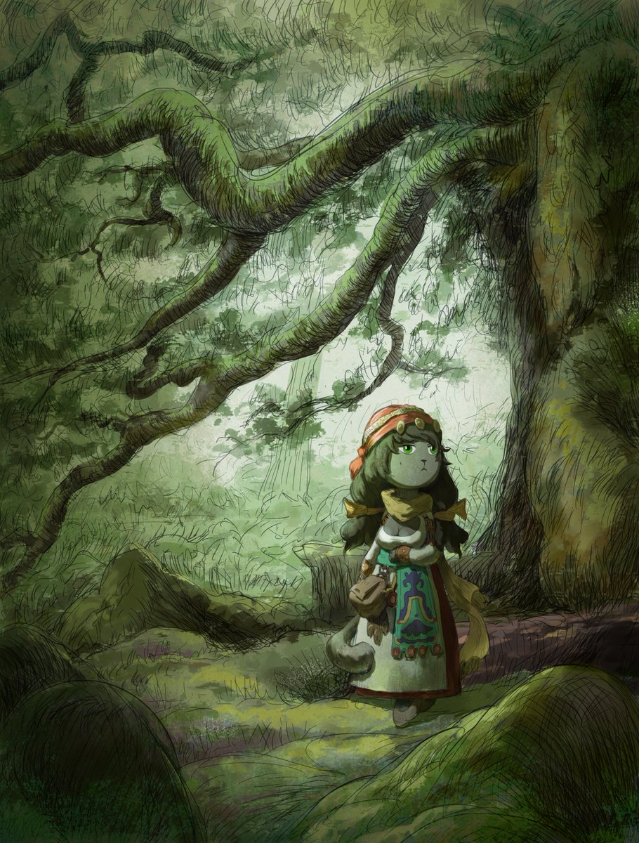 cherrcolour's tweet photo. Okay, I tried really hard to draw this art and I want to show the result☘️

#furry #furryart #illustration #fantasyart #forest https://t.co/N6Gj7zWNRS