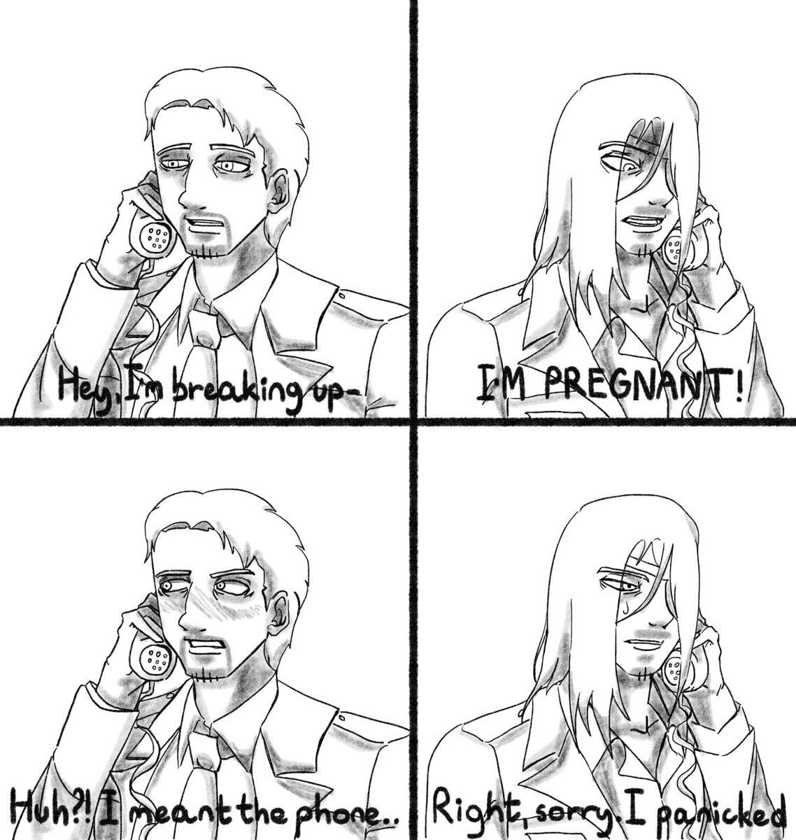 pangigugi's tweet photo. Tired #attackontitan #ererei #エレライ #reiere #reinerbraun #erenyeager https://t.co/1wQvwe84Dh